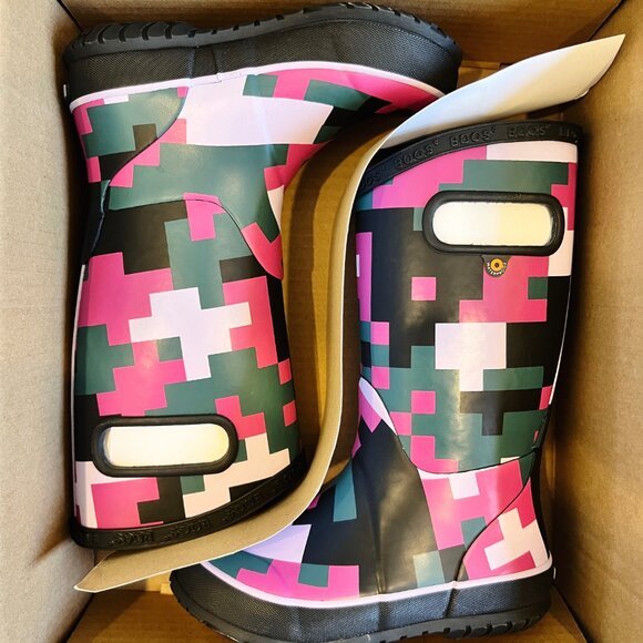 NWT - Kids Bogs Rainboots Multicolour Size 12 (Little Kids) - Picture 5 of 6